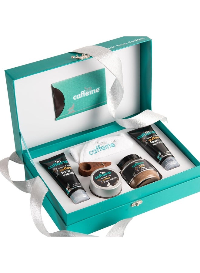mCaffeine Special Mood Gift Set for Women & Men & Women With Complete Coffee Skin Care | Birthday Anniversary Set for Mother & Wife| Self Care Pampering & Rejuvenating Combo Kit for All Occasions & Ages | Perfect Women's Day Present for Her | Diwali Gift Kit Set| Natural Products Suitable For All Skin Types - Image 1